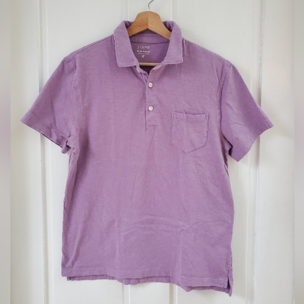 NWOT J.Crew Slub Cotton Short Sleeve Polo Shirt - Medium